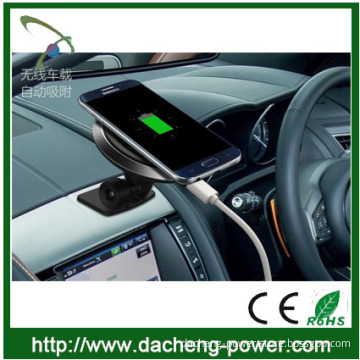 2016 vacuum adsorb design qi wireless charger with CE ROHS FCC